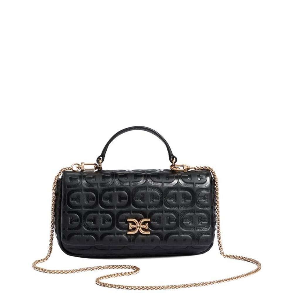 Sam Edelman Kia Leather Crossbody, Black